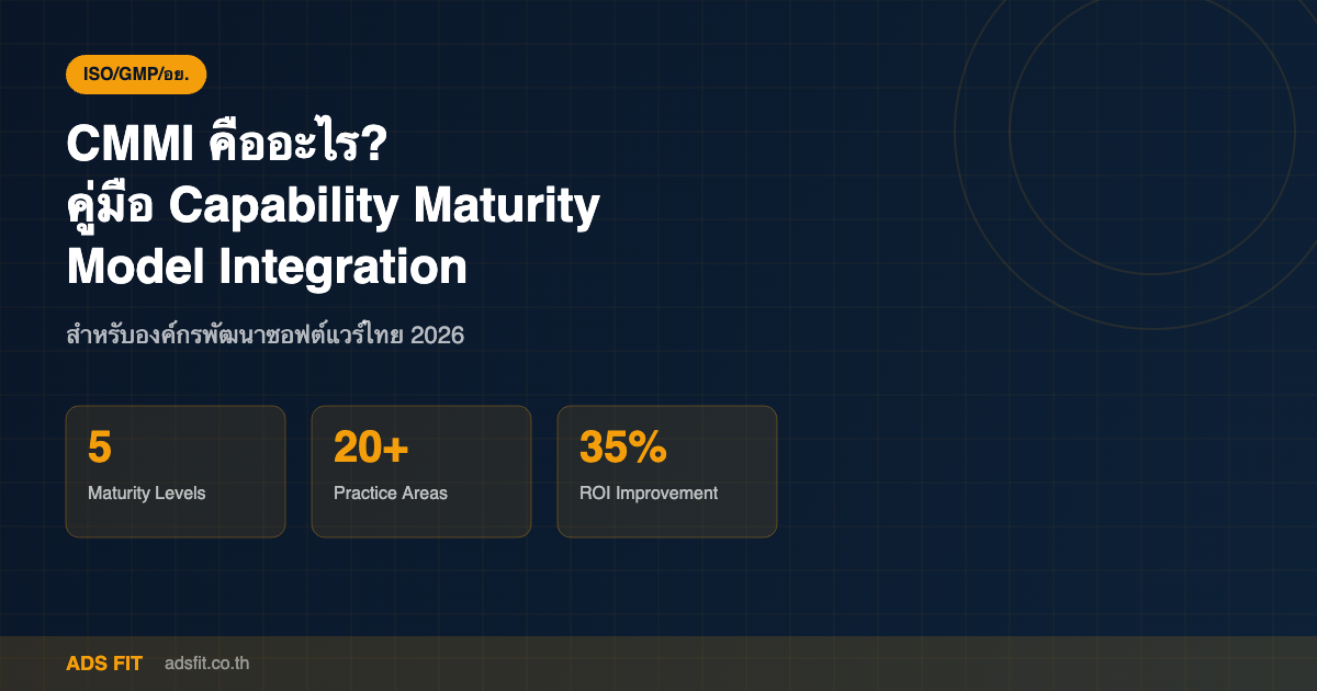 CMMI คืออะไร? คู่มือ Capability Maturity Model Integration สำหรับองค์กรพัฒนาซอฟต์แวร์ไทย 2026